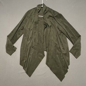 Torrid Drape Front Cardigan Womens 2X Open Front‎ Long Sleeve Brown